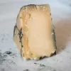 True blue vegan cheese by Mouse's Favourite single segment close up on its own